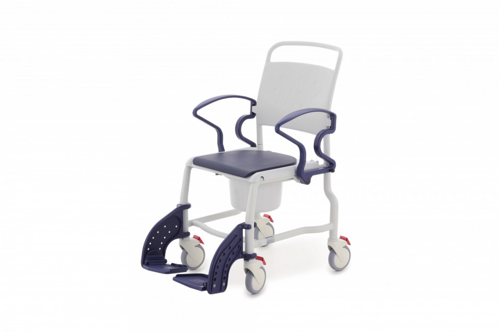 Стул-туалет для ванной Реботек Бонн (Bonn) серый/синий	