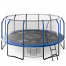 Батут Unix line Supreme Game с внутренней сеткой 16 футов - 488 см (голубой) (TRUSUG16BL)