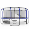 Батут Unix line Supreme Game с внутренней сеткой 16 футов - 488 см (голубой) (TRUSUG16BL)