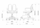 Детское эргономичное кресло Duorest Duokids DR-280DDS_DT, Цвет: розовый
