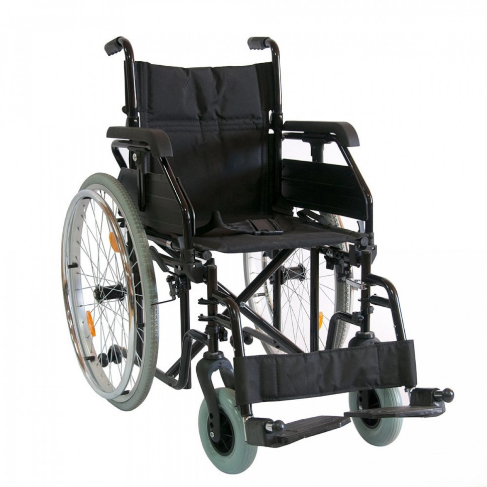 Кресло-коляска механическая FS908AQ (литые колеса), 41 см